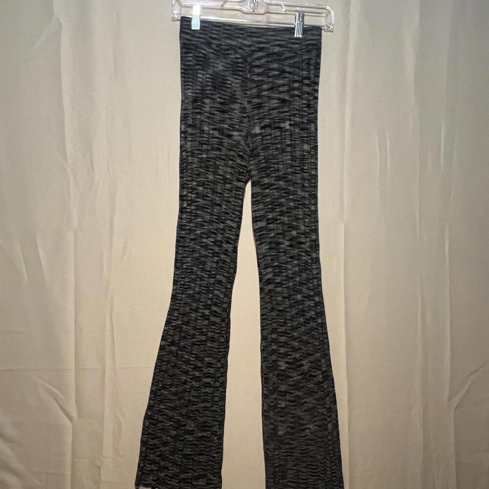 Cotton Candy LA Women's Knit Pants - Size Small, Black/Grey